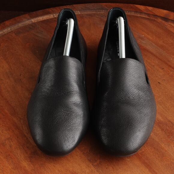 Birdies Loafers Womens Size 8.5 Black Starling Leather Slip On Flat Shoes Modern - Picture 2 of 13